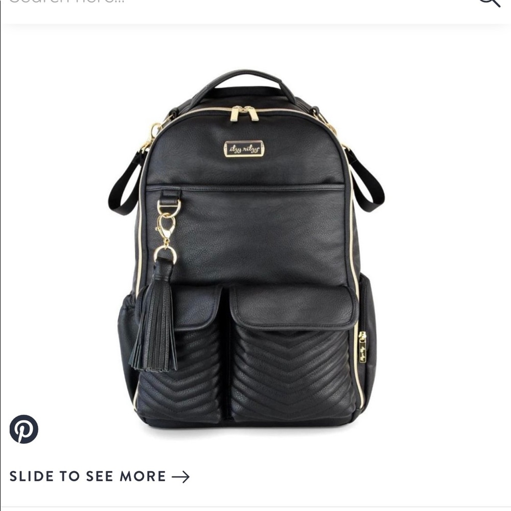 COPY - Itzy Ritzy Boss Backpack Diaper Bag in Jetsetter Black